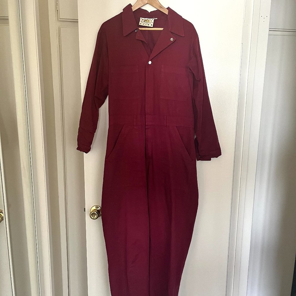 Big Bug Press Long Sleeve Jumpsuit Cranberry (discontinued)